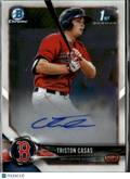 Triston Casas 2018 Bowman Chrome 1st Auto Autograph RC Boston Red Sox