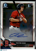 Triston Casas 2018 Bowman Chrome 1st Auto Autograph RC Boston Red Sox