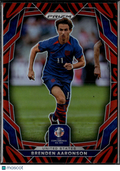 Brenden Aaronson 2024 Prizm Copa America RC Tiger Stripe Prizm SSP United States
