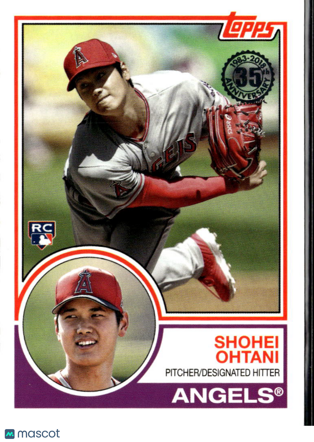 Shohei Ohtani 2018 Topps 35th Anniversary RC Los Angeles Angels