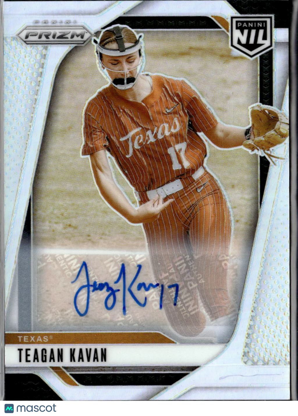 Teagan Kavan 2025 Panini Prizm NIL Auto Autograph Texas Longhorns