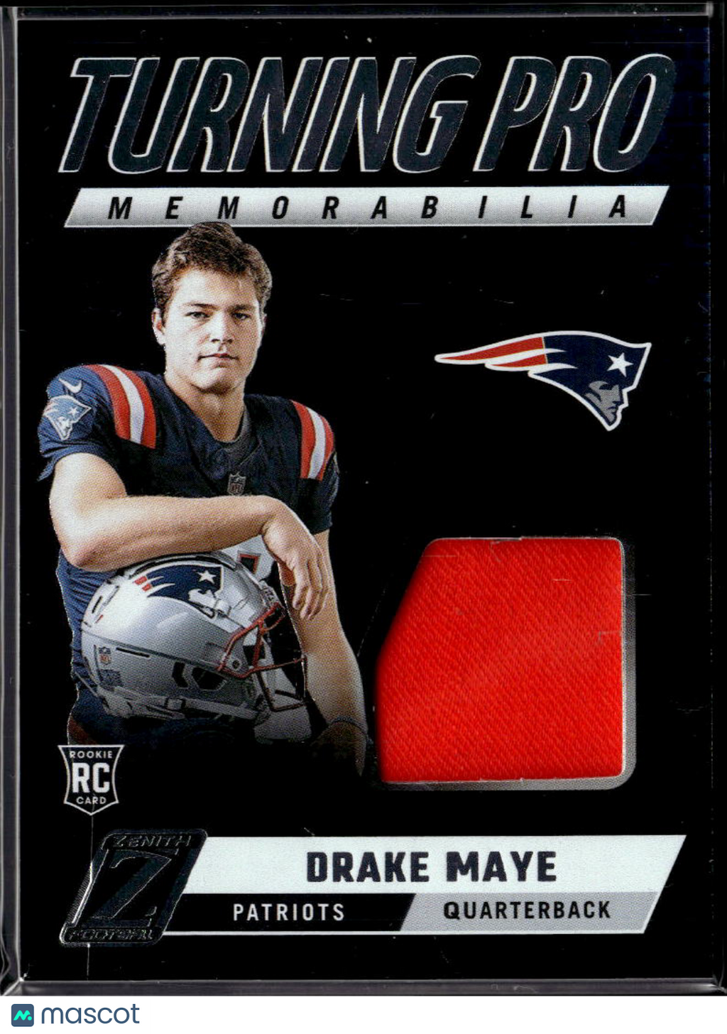 Drake Maye 2024 Zenith Turning Pro Jersey Patch Rookie RC New England Patriots