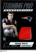 Drake Maye 2024 Zenith Turning Pro Jersey Patch Rookie RC New England Patriots