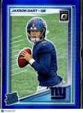 Jaxson Dart 2025 Optic Rated Rookie Blue Hyper Prizm RC #273 New York Giants