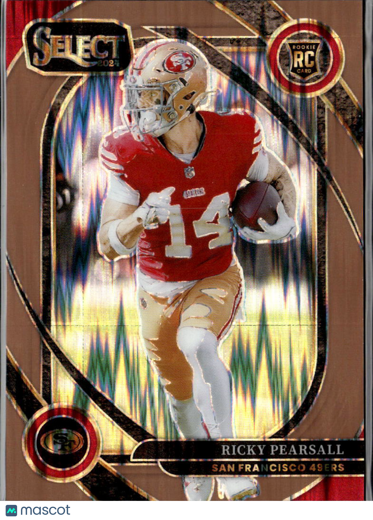 Ricky Pearsall 2025 Panini Select Prizm RC /299 San Francisco 49ers