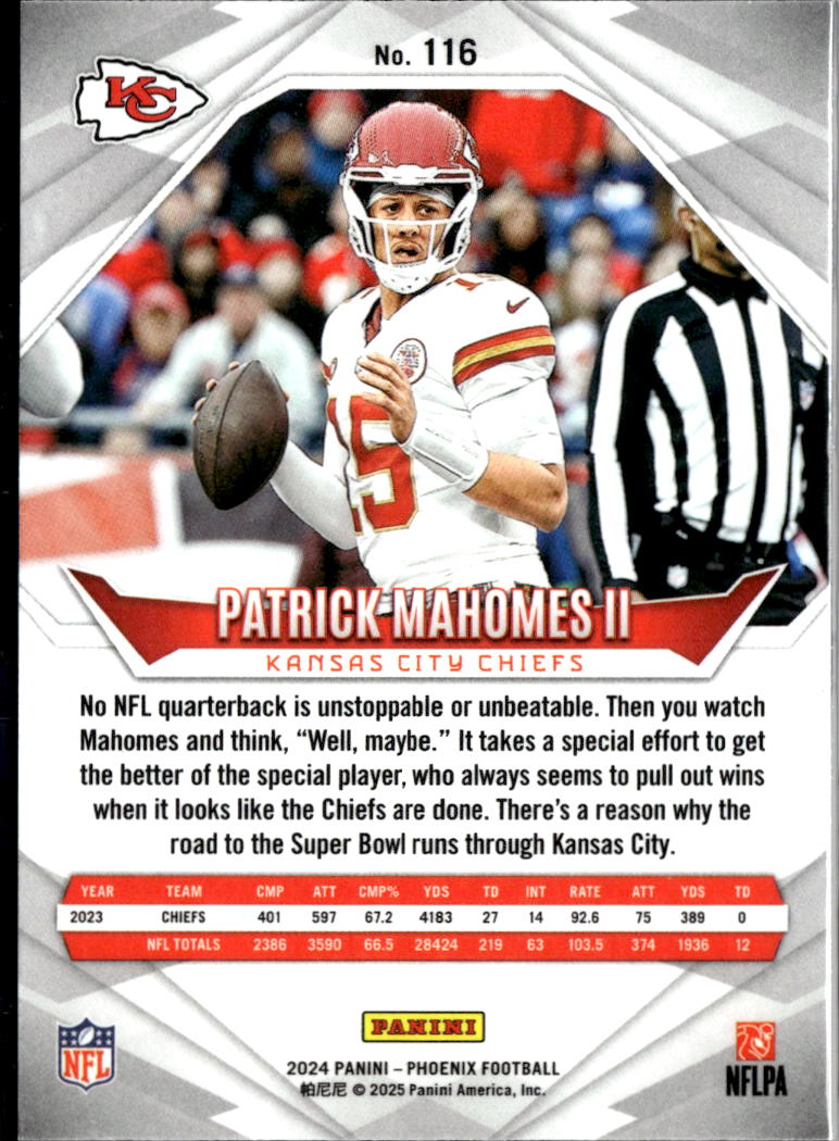 Patrick Mahomes II 2025 Phoenix Glitter SSP SHORTPRINT Kansas City Chiefs