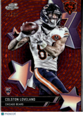 Colston Loveland 2025 Topps Chrome Star Factor Orange Refractor RC 22/25 Bears