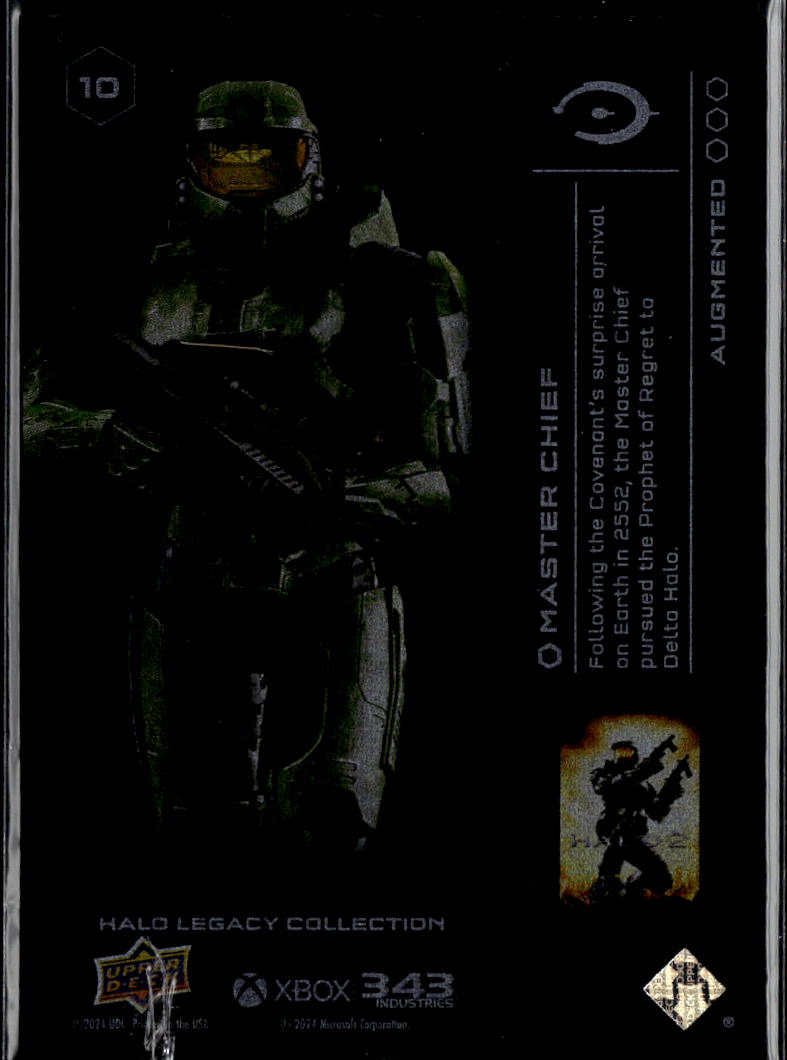 Master Chief 2024 Upper Deck Halo Legacy Collection Augmented 48/699 #10