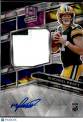 Michael Pratt 2024 Spectra Auto Autograph Patch RC 13/70 Green Bay Packers