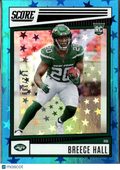 Breece Hall 2022 Score RC Blue Stars Rookie 142/399 New York Jets