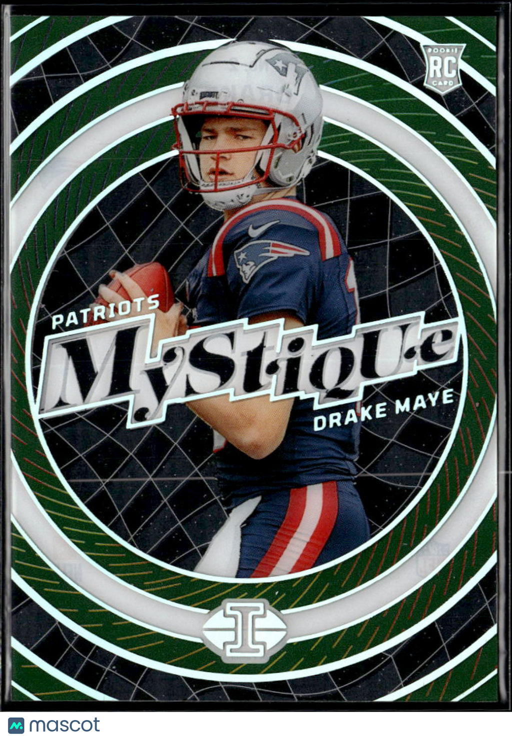 Drake Maye 2024 Illusions Mystique Emerald Green RC New England Patriots