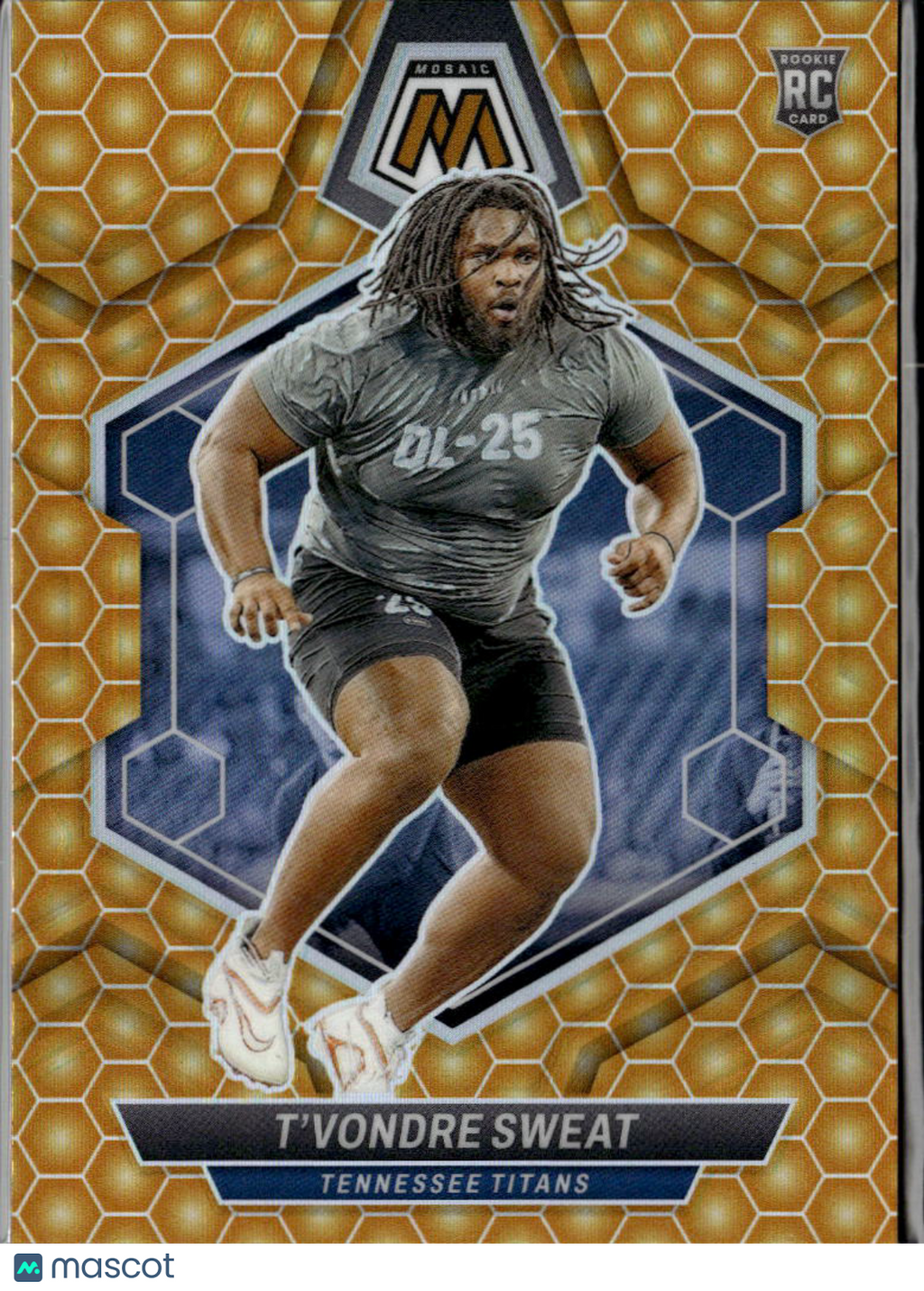 T'Vondre Sweat 2024 Mosaic Honey Comb Prizm Rookie RC SSP Tennessee Titans