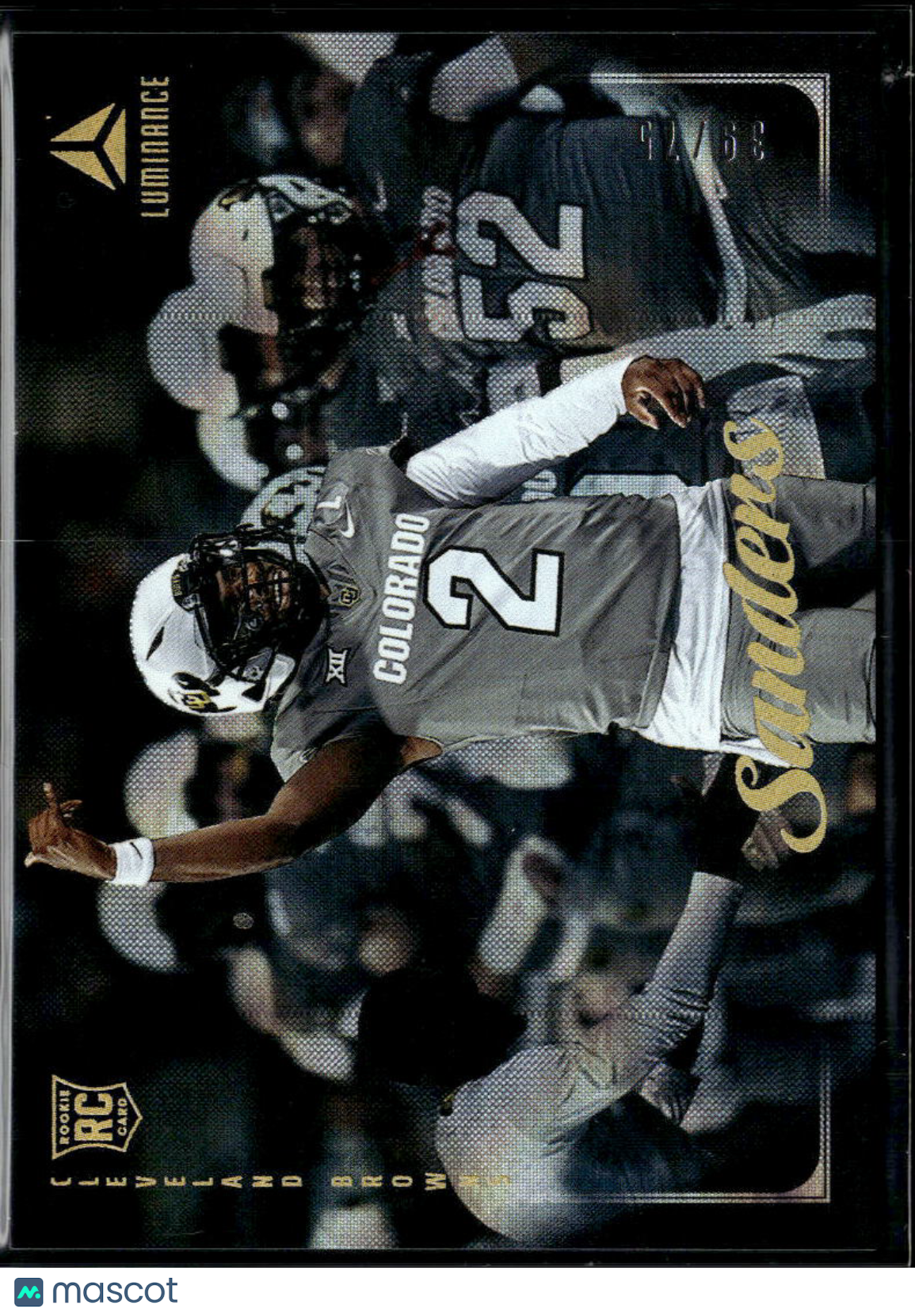 Shedeur Sanders 2025 Luminance Black Rookie RC 39/75 Colorado Buffaloes