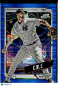 Gerrit Cole 2024 Topps Chrome Cosmic Blue Moon 52/99 New York Yankees