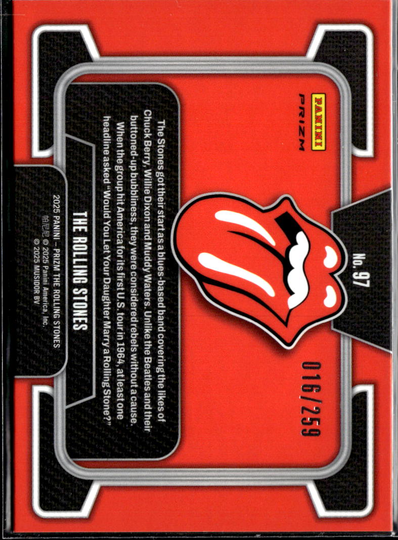 The Rolling Stones 2025 Prizm Orange Wave Prizm 16/250 #97