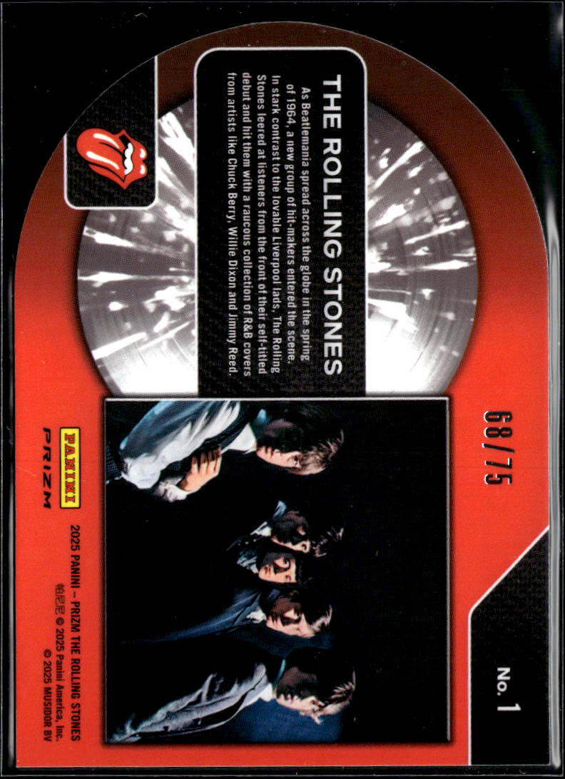 The Rolling Stones 2025 Prizm Blue Scope Prizm Die-Cut 68/75 #1