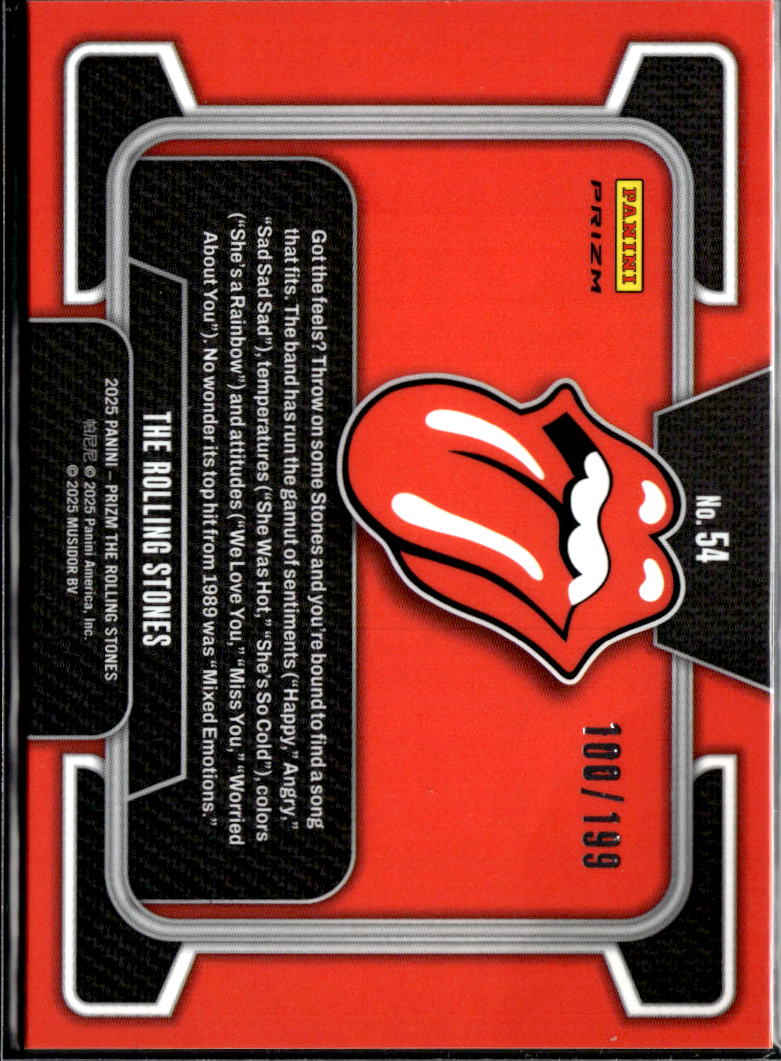 The Rolling Stones 2025 Prizm Yellow Scope Prizm 100/199 #54