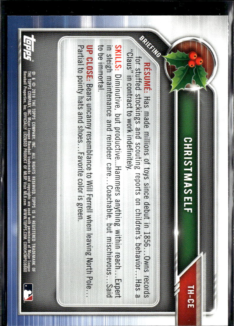 Christmas Elf 2019 Bowman Holiday North Pole SSP SHORTPRINT #THCE