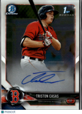 Triston Casas 2018 Bowman Chrome Auto Refractor Boston Red Sox