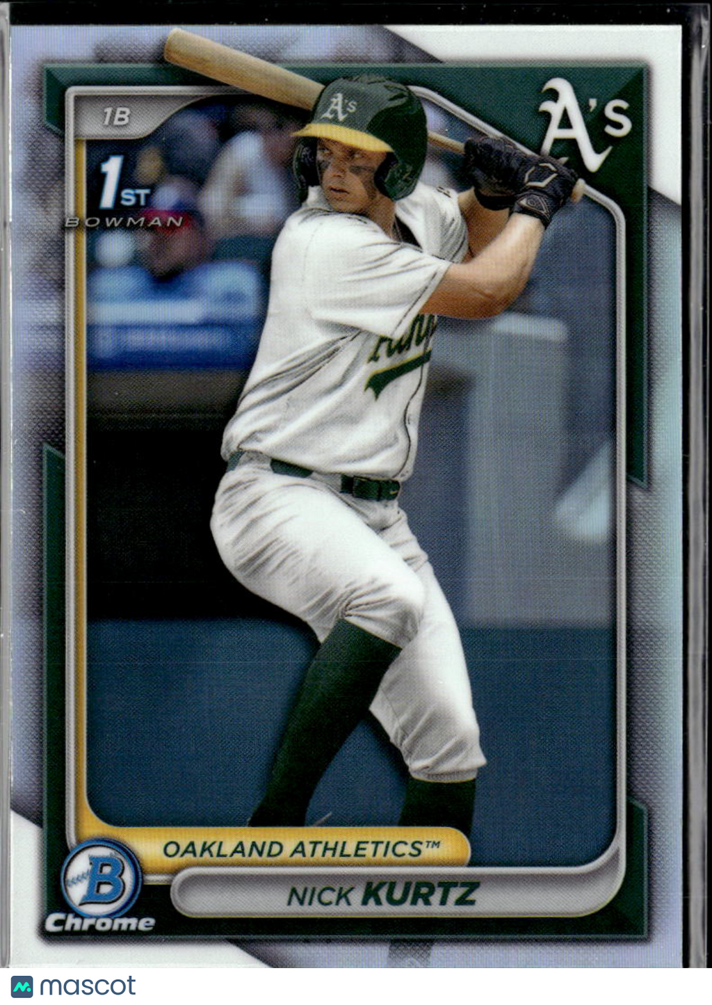 Nick Kurtz 2024 Bowman Chrome 1st Bowman Refractor Oakland Athletics