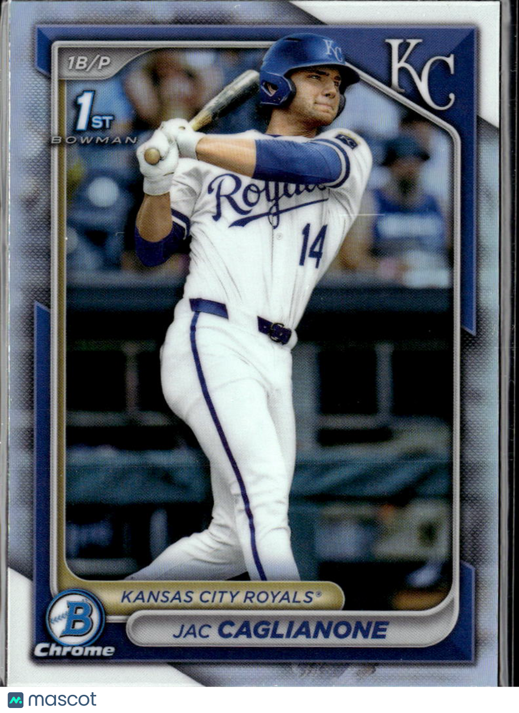 Jac Caglianone 2024 Bowman Chrome 1st Refractor Rookie RC Kansas City Royals