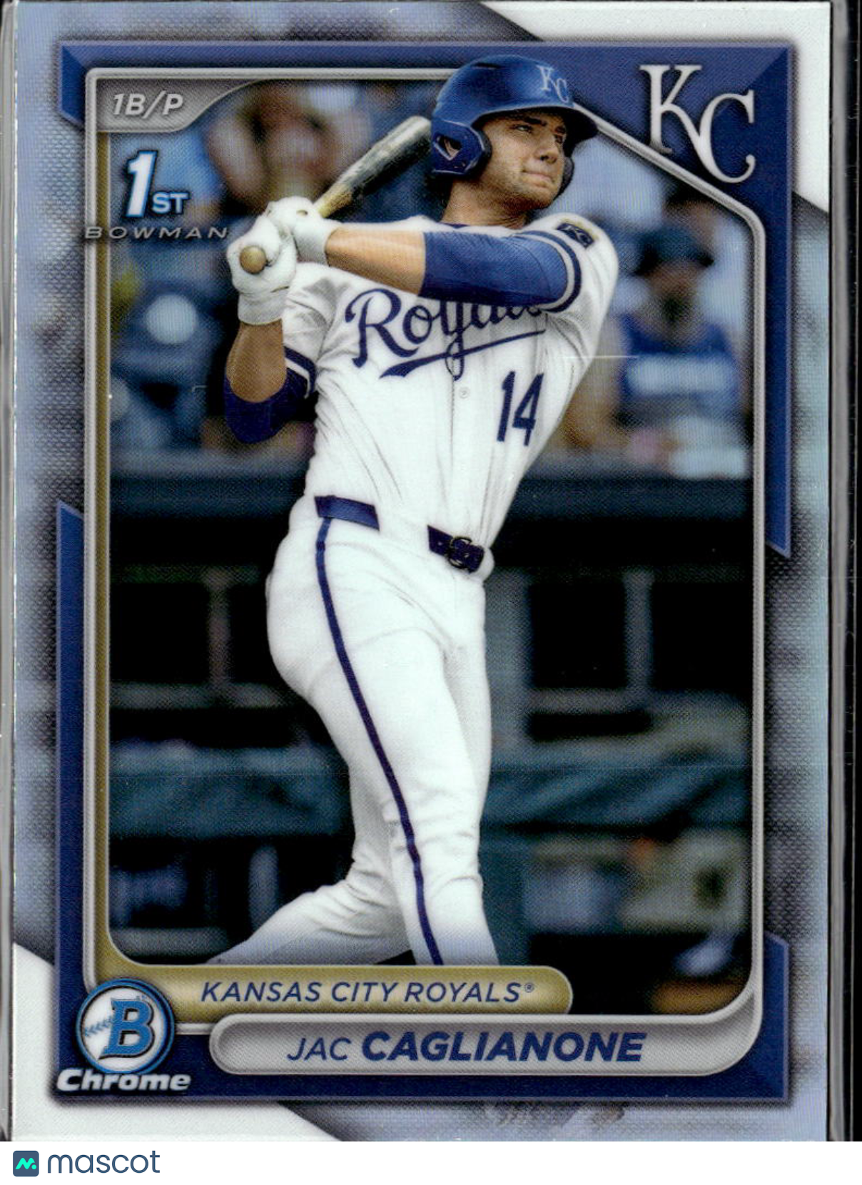Jac Caglianone 2024 Bowman Chrome 1st Refractor Rookie RC Kansas City Royals