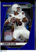 LaNorris Sellers 2025 Prizm Draft Picks Blue Prizm Rookie RC /249 South Carolina