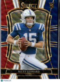 Riley Leonard 2025 Select Tricolor Prizm Rookie RC 27/299 Indianapolis Colts