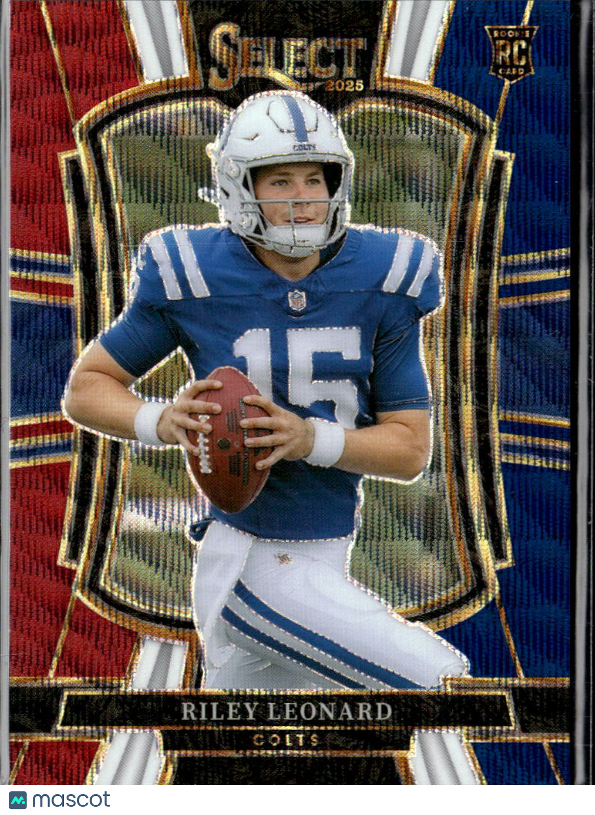 Riley Leonard 2025 Select Tricolor Prizm Rookie RC 27/299 Indianapolis Colts