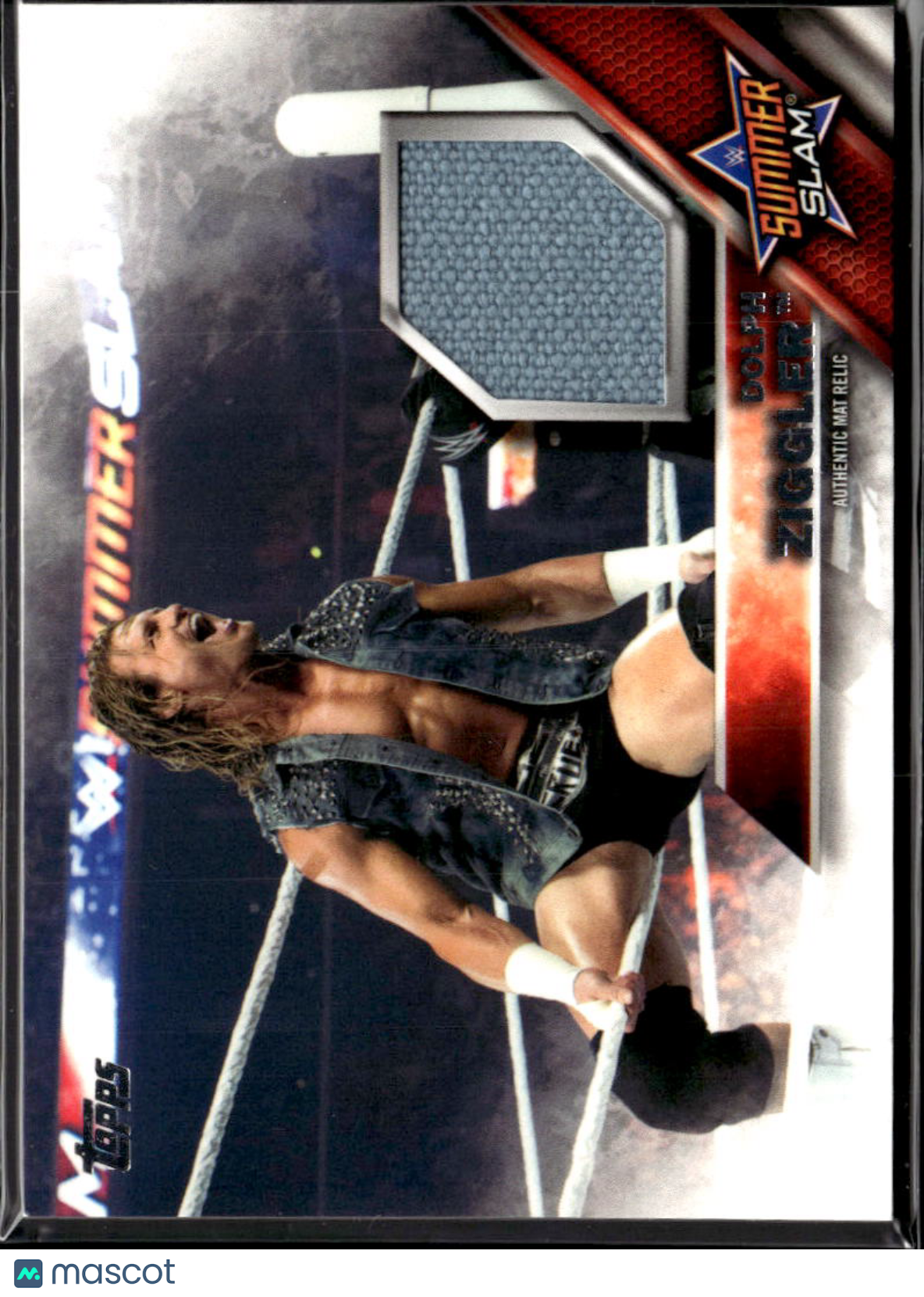 Dolph Ziggler 2016 Topps WWE SummerSlam Event-Used Relic Authentic Mat /199