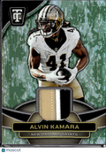 Alvin Kamara 2025 Totally Certified Jersey Patch Camo 20/35 New Orleans Saints