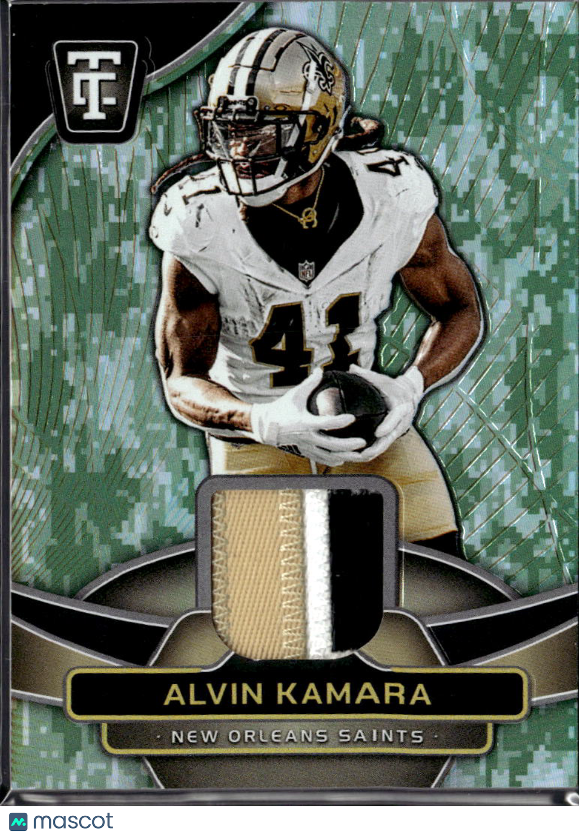 Alvin Kamara 2025 Totally Certified Jersey Patch Camo 20/35 New Orleans Saints