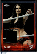 Paige 2015 Topps Chrome WWE Authentic Shirt Relic Patch Rookie RC WWE