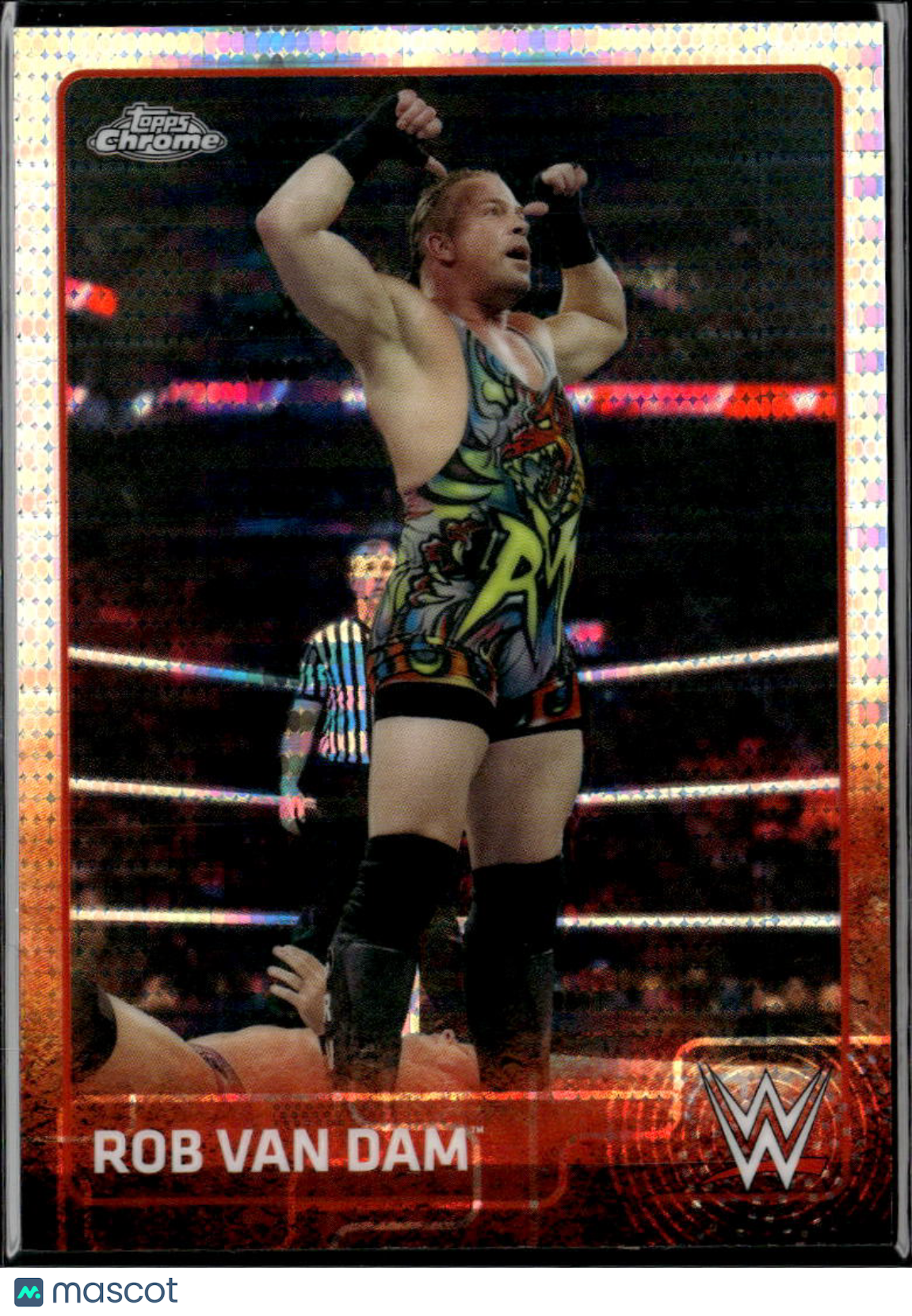 Rob Van Dam 2015 Topps Chrome WWE Pulsar Refractor 21/75 #58 WWE