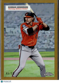 Gunnar Henderson / Cal Ripken Jr. 2025 Topps Chrome GOLD Refractor 46/50 Orioles