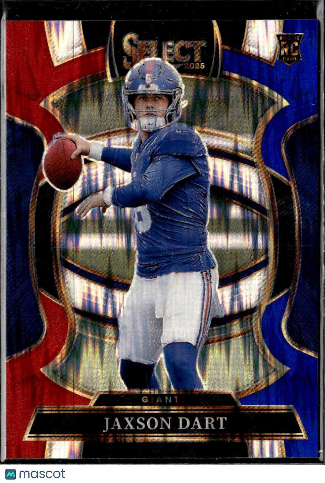 Jaxson Dart 2025 Select Red White Blue Prizm Rookie RC #93 New York Giants