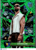 Seth Rollins 2026 Topps Chrome Cosmic WWE Green Speckle Refractor 60/75