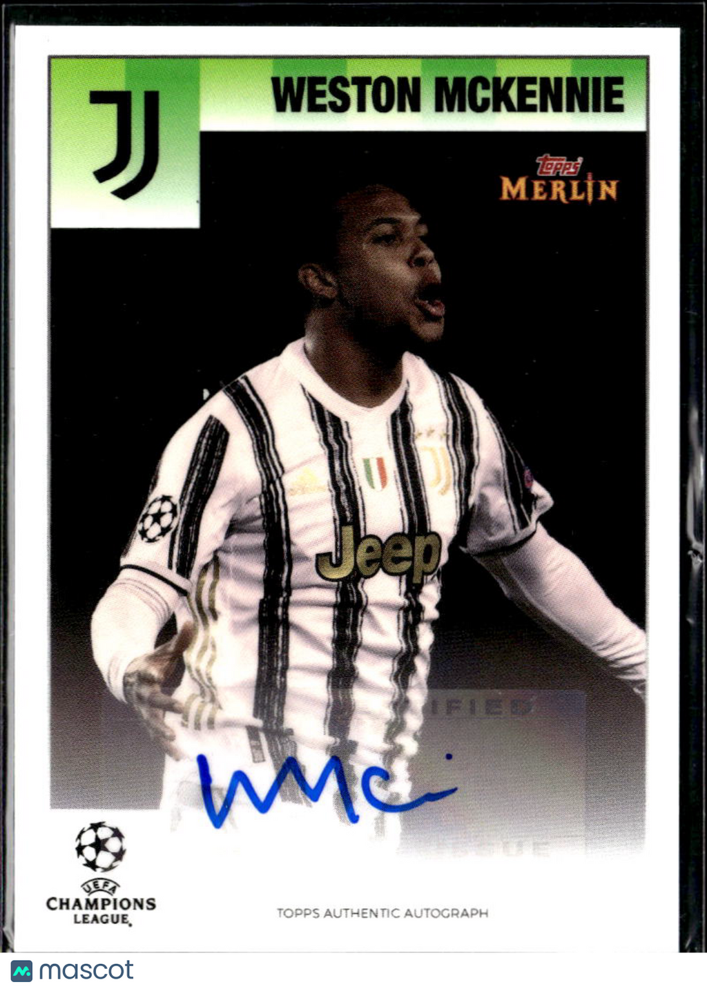 Weston McKennie 2021 Topps Merlin Heritage Auto Autograph Juventus