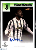 Weston McKennie 2021 Topps Merlin Heritage Auto Autograph Juventus