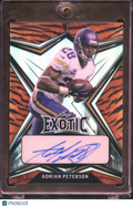 Adrian Peterson 2022 Leaf Exotic Auto Autograph Tiger 10/10 Minnesota Vikings