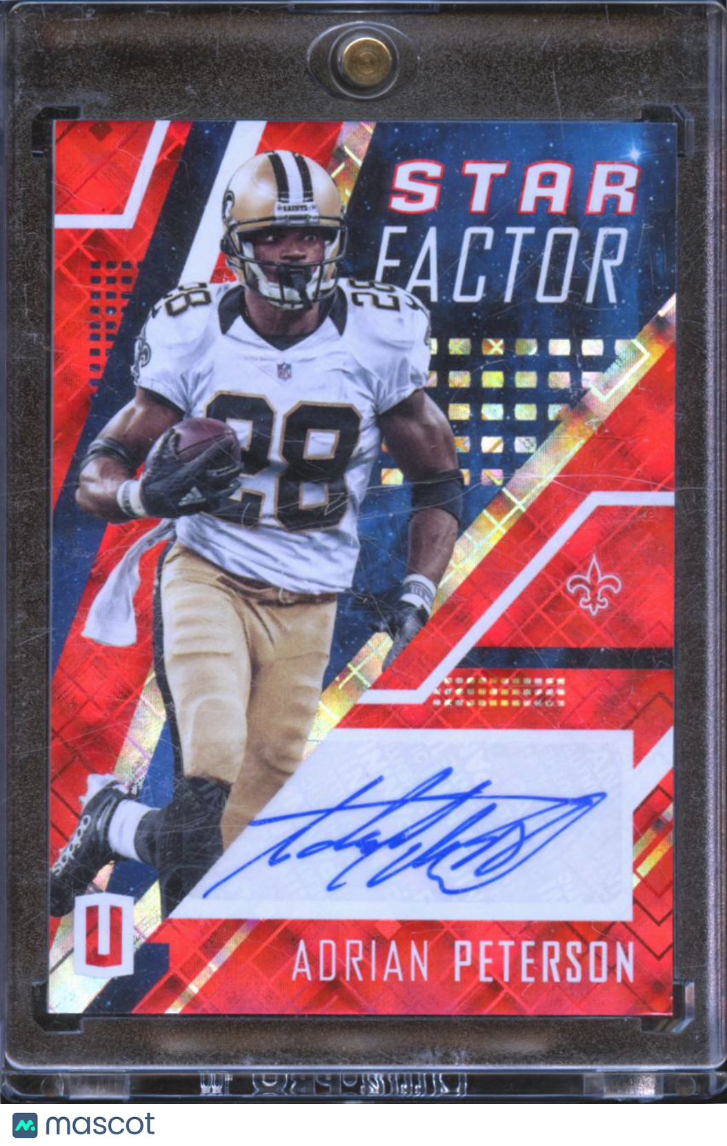 Adrian Peterson 2017 Unparalleled Star Factor Auto Autograph 8/10 Saints