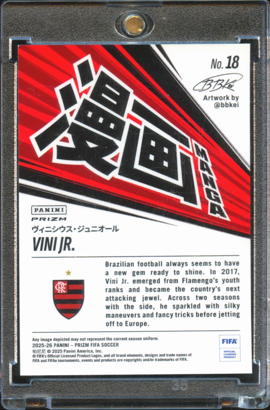Vini Jr. 2025-26 Prizm MANGA CASE HIT SSP CASE HIT Flamengo Brazil