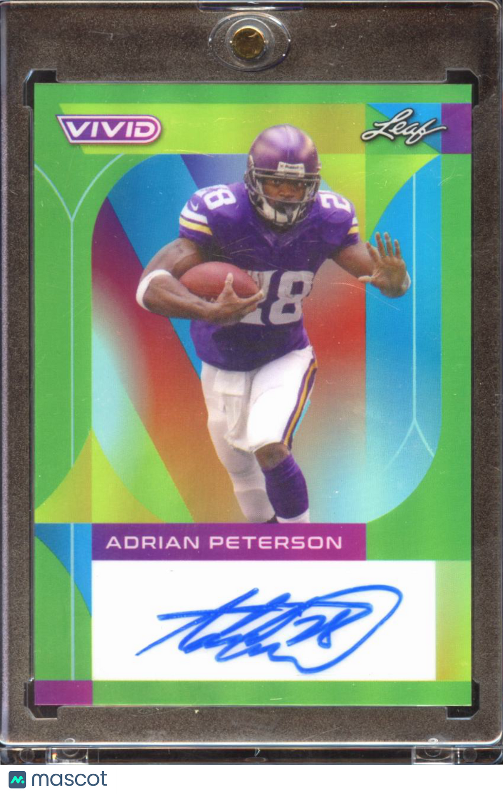 Adrian Peterson 2023 Leaf Vivid Auto Autograph 2/4 Minnesota Vikings