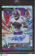 Adrian Peterson 2023 Leaf Flash of Color Auto Autograph 7/10 Minnesota Vikings