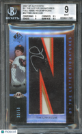 Tim Lincecum 2007 SP Authentic By the Letter Auto Autograph "N" Patch BGS 9