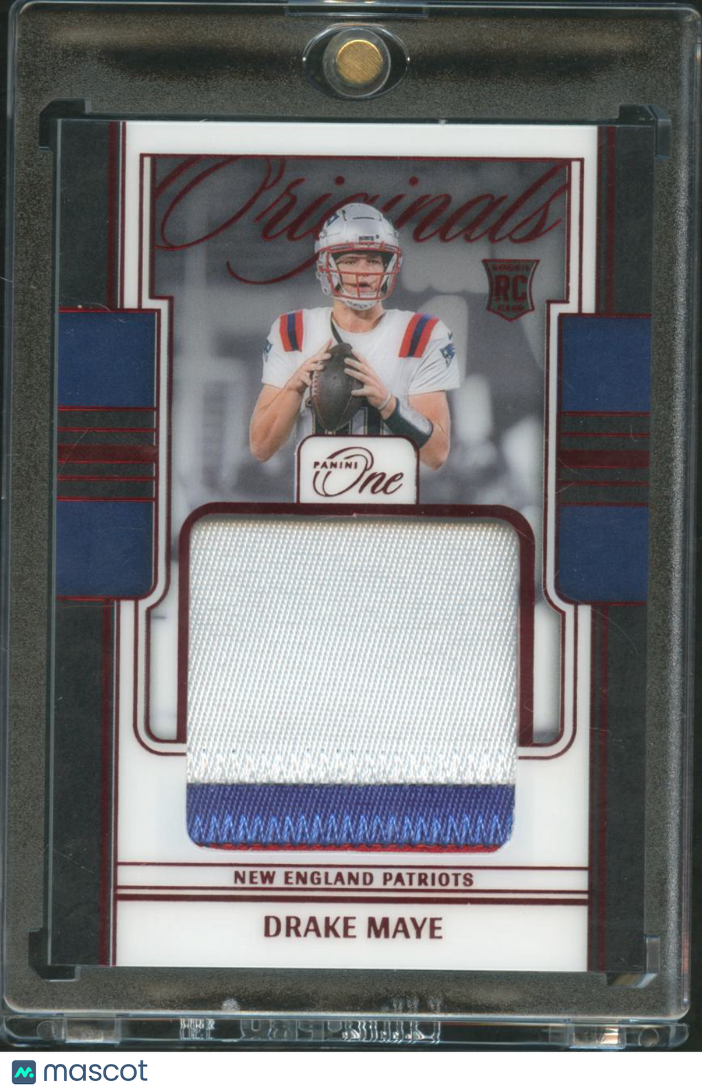 Drake Maye 2025 Panini One Originals Jersey Patch RC 43/49 New England Patriots