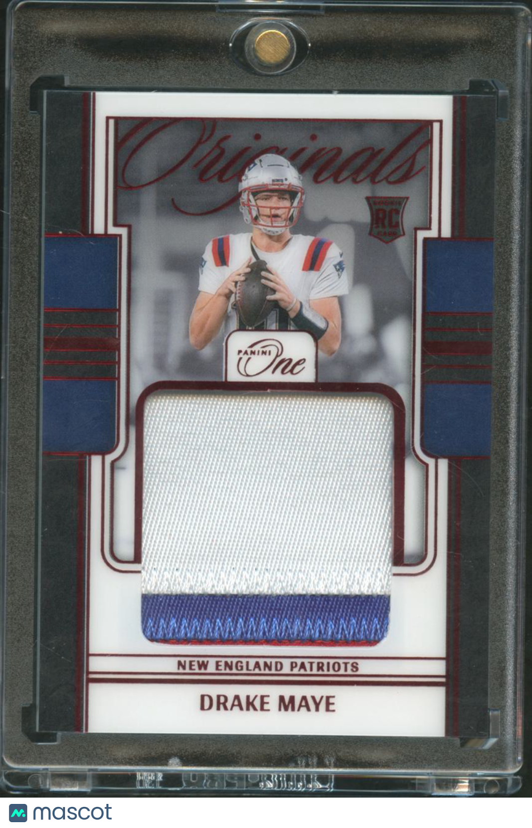Drake Maye 2025 Panini One Originals Jersey Patch RC 43/49 New England Patriots