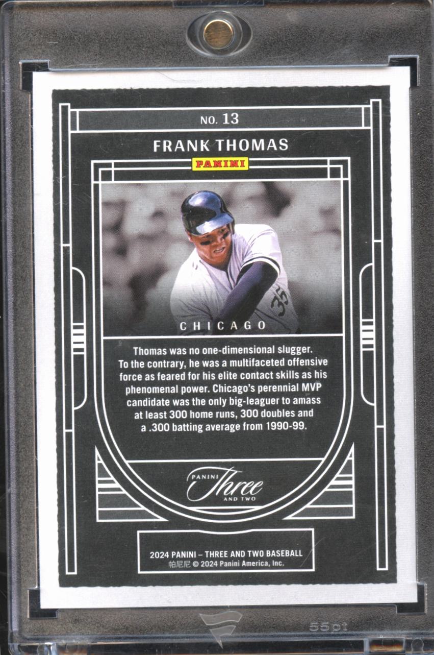 Frank Thomas 2024 Panini Three and Two Platinum 1/1 One Of One Chicago White Sox