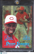 Deion Sanders 1998 Flair Showcase Legacy Collection Row 0 52/100 Cincinnati Reds