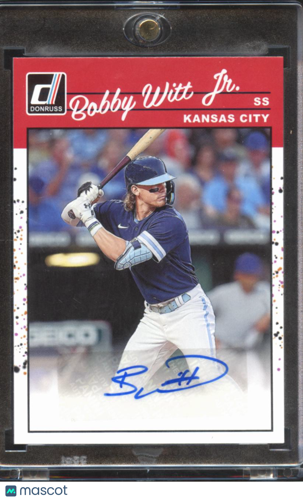 Bobby Witt Jr. 2023 Donruss '90 Auto Autograph Kansas City Royals